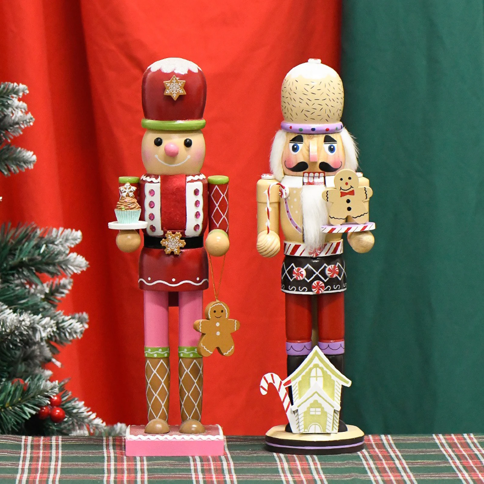 2 Kits Ornements Noël Feutrine - Soldat Jouet Et Poupée Chiffon - Vieux Neuf