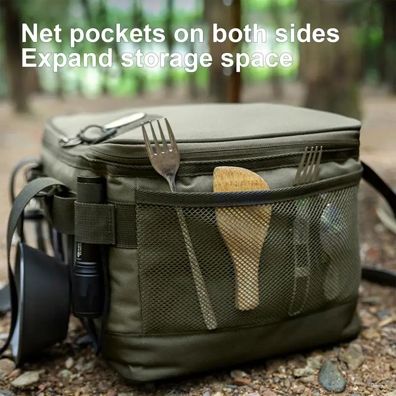Outdoor Camping Storage Bag Camping Meal Bag Large Storage Lamp Tableware Tool Picnic Camp Travel