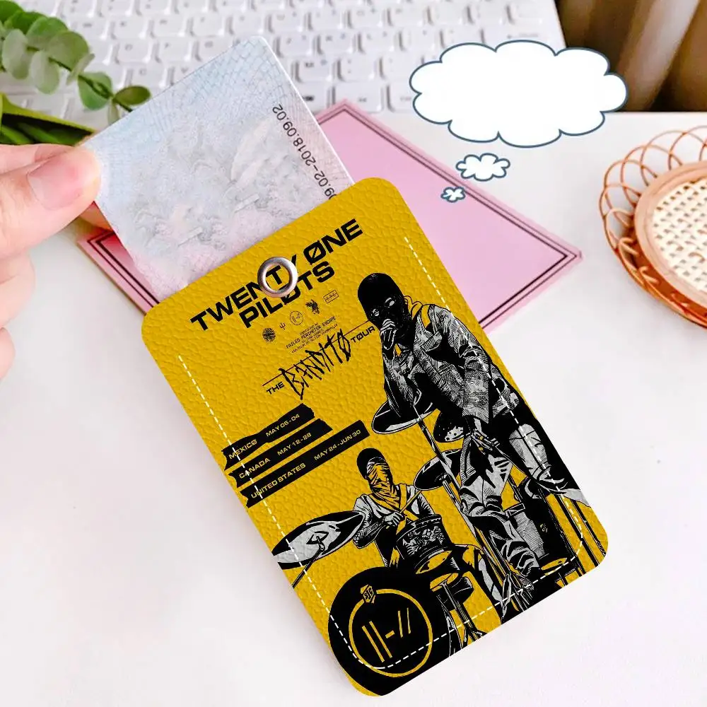 T-Twenty O-One P-Pilots 사무용품 남녀 신용카드 열쇠고리 학생증 ID 카드 홀더 자격증 홀더 카드