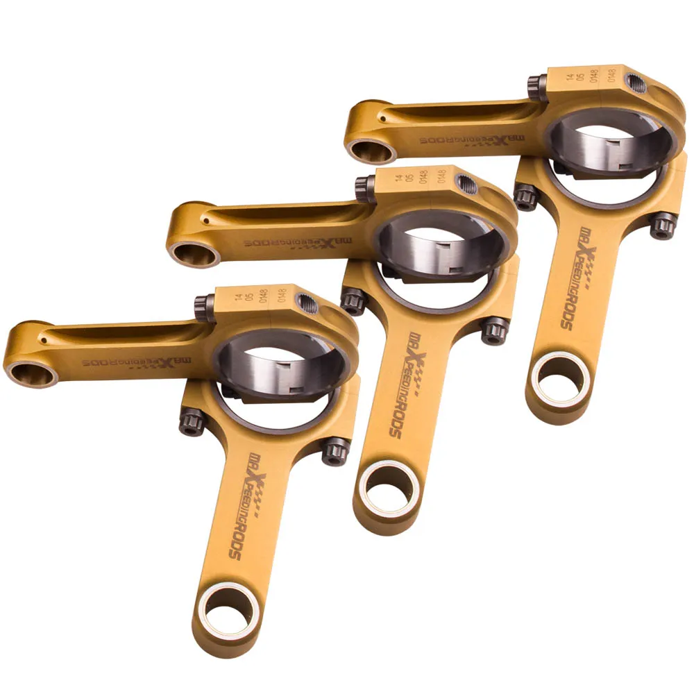 

H beam Piston Rods for Porsche 911 Carrera 3.0 connecting Rods Con Rod 127.8mm Titanizing Connecting Rods 3.0L Conrods Shot Peen