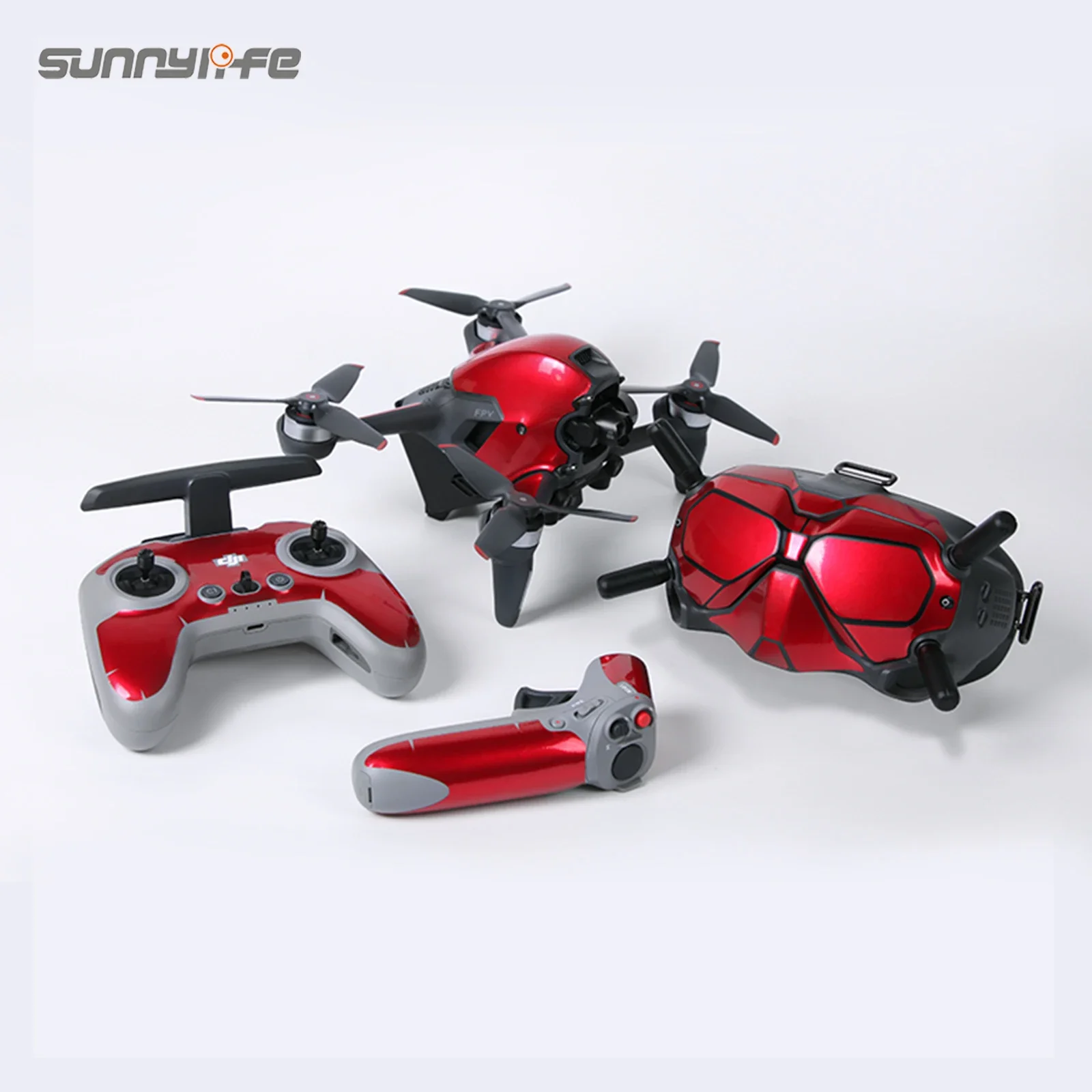 Adesivi In Pvc Pellicola Protettiva Decalcomanie Antigraffio Skin Per Dji Fpv Drone Occhiali V2 Telecomando 2 Motion Controller