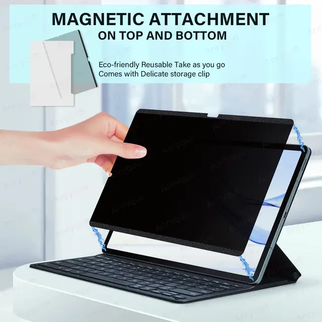 For Samsung Galaxy Tab S10 Ultra 14.6 Inch Magnetic Privacy Screen Protector Galaxy Tab S9/S8 Ultra Anti Spy Anti Glare Film