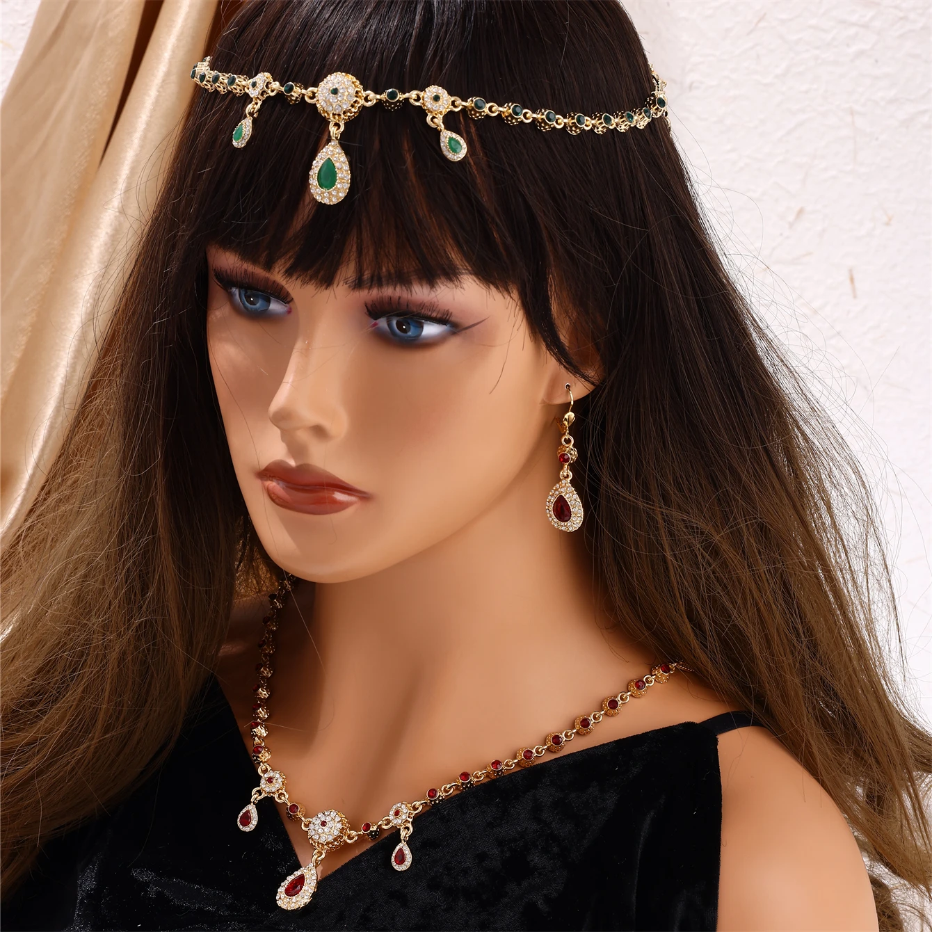 Algerian Handmade Jewelry Crystal Wedding Hair Accessories
