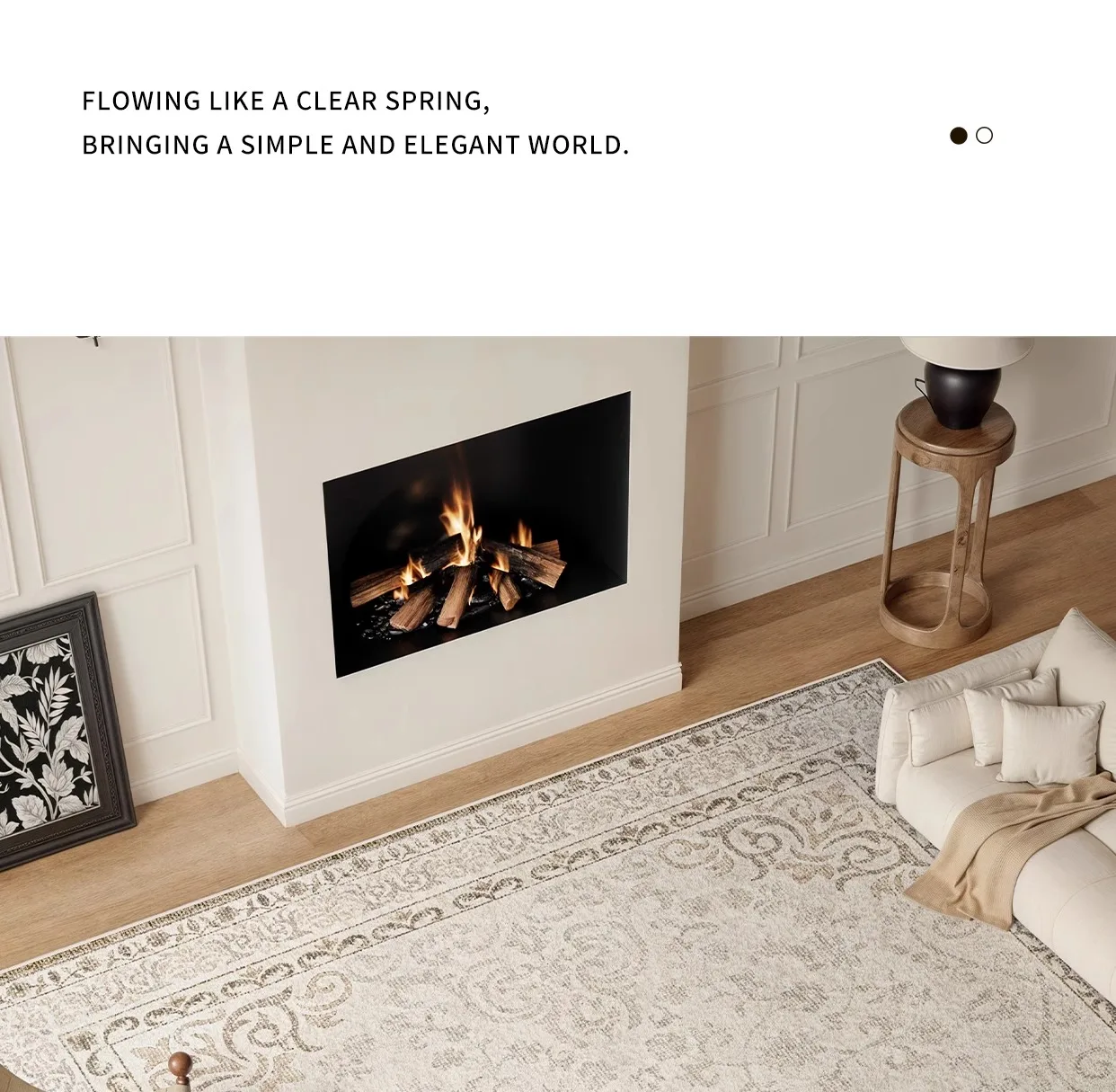 Living Room Carpet Retro French Plush Bedroom Rug Home Large Area Luxury High-end Custom Soft Coffee Table Floor Mats Tapete 양탄자