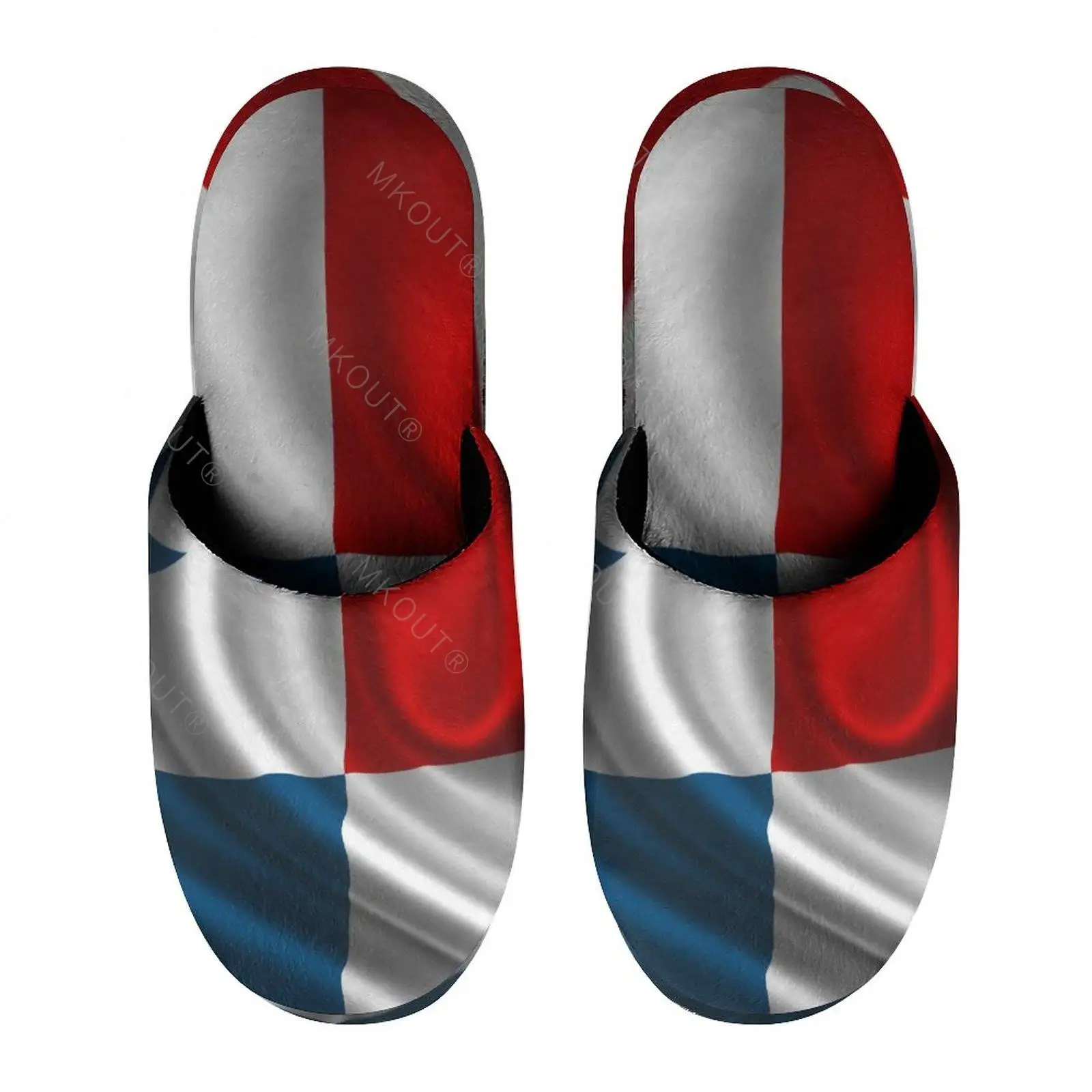 

Panama Flag (5) Warm Cotton Slippers For Men Women Thick Soft Soled Non-Slip Fluffy Shoes Indoor House Slippers Clapper