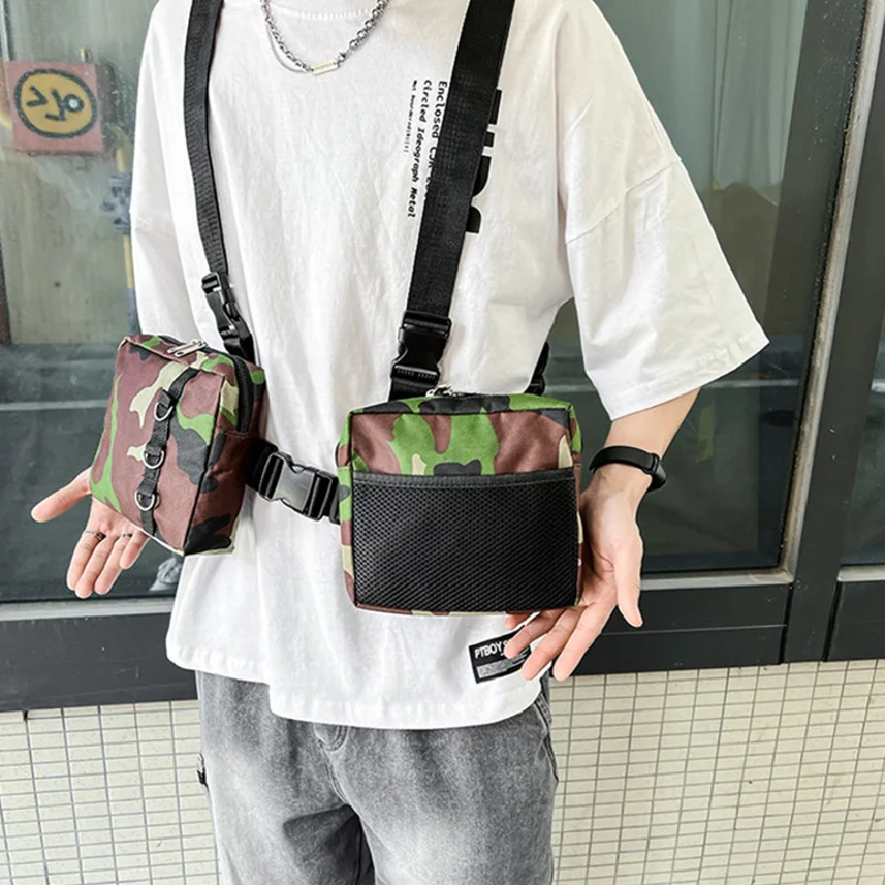 

Functional Tactical Chest Bag For Men 2022 New Fashion Unisex Chest Rig Bags Casual Streetwear Hip-Hop Men's Vest Bag Waist Pack