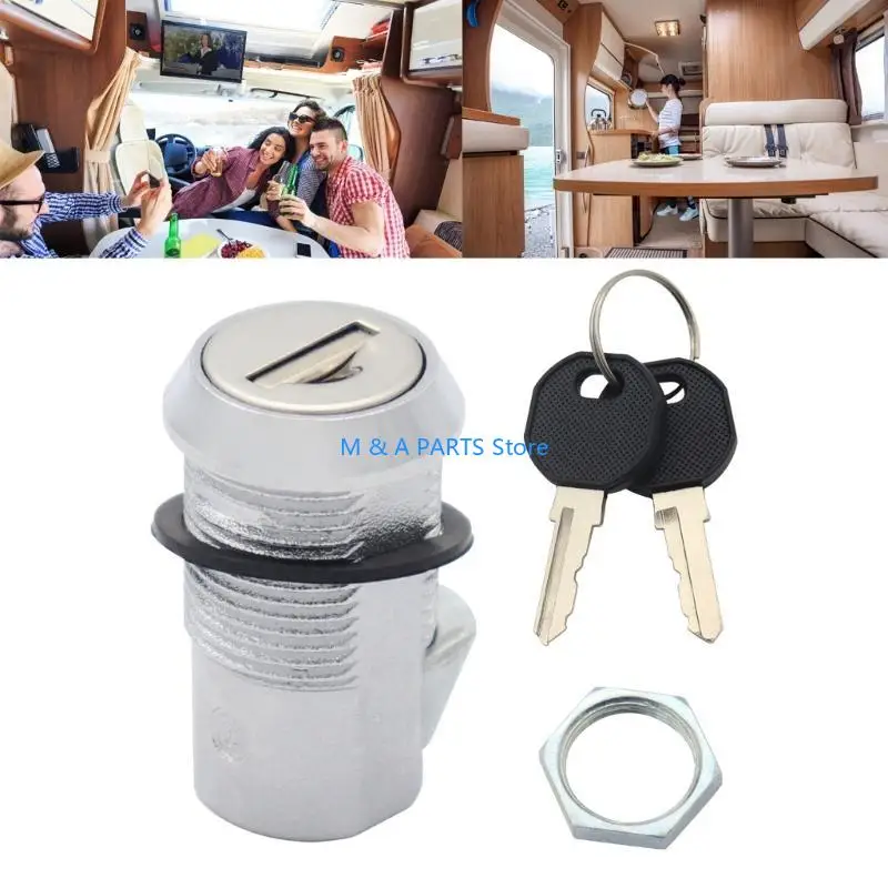U1JF 19mm 관형 캠 잠금 장치(2개의 키 포함) 캠 캐비닛 잠금 장치, 서랍 잠금 장치, RV 구획 잠금 장치, 찬장 잠금 장치