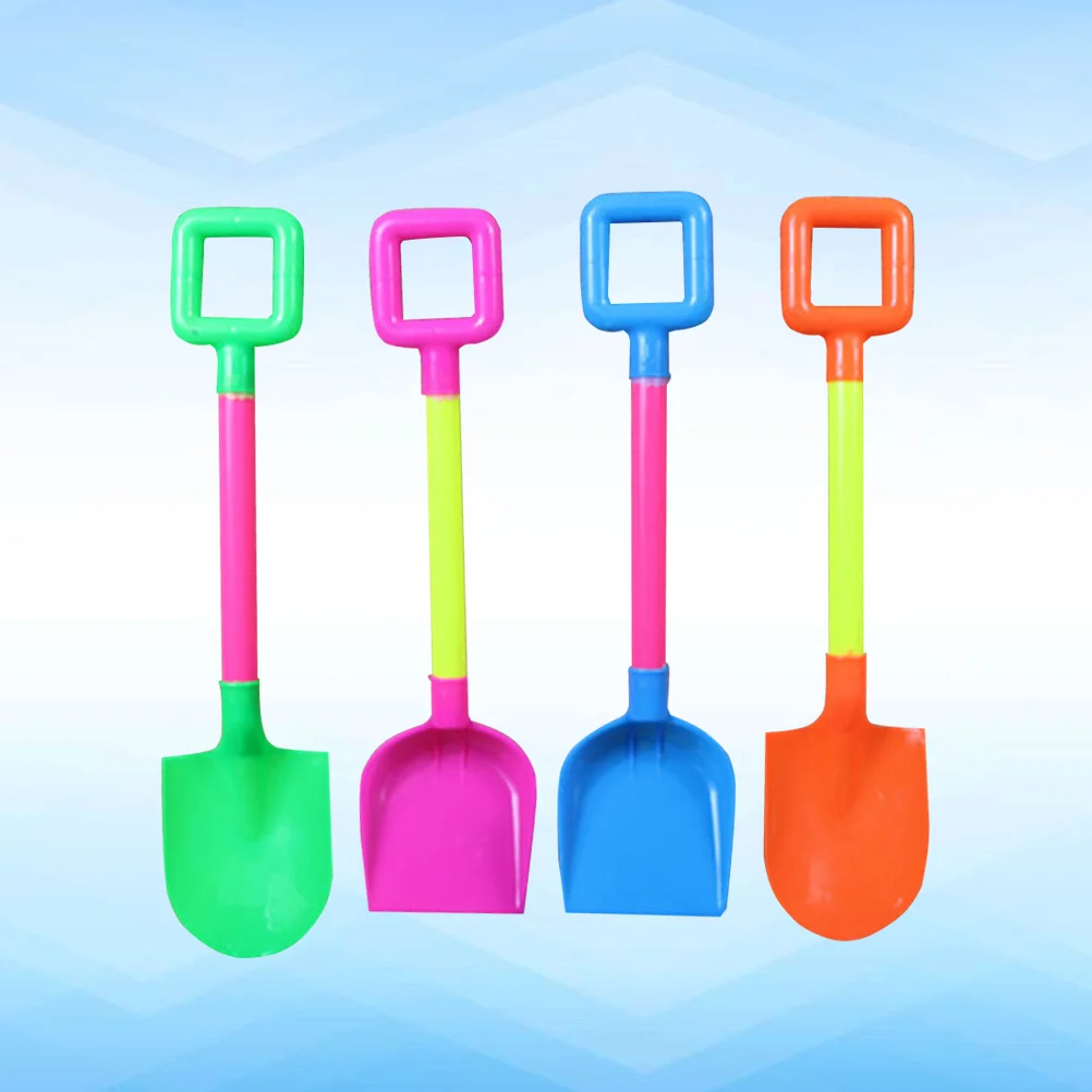 

4pcs Mini Sand Shovels Beach Toys Sand Dredging with Plastic Spade Playing Toys for Children