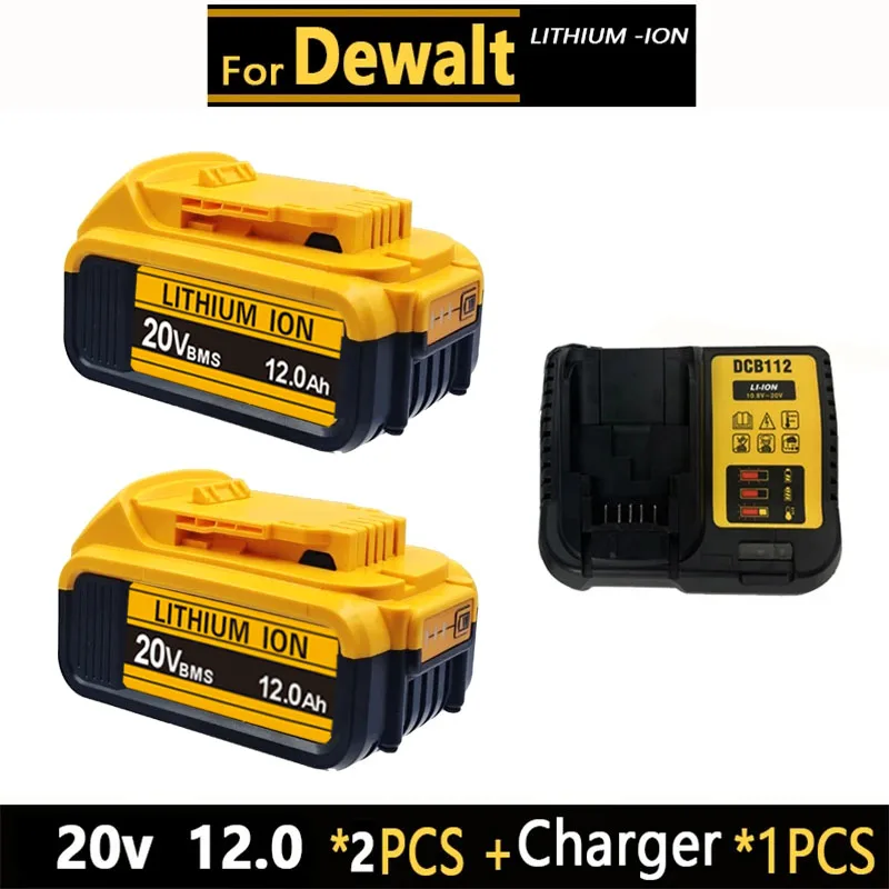디월트 20v/60V 배터리 DCB606 DCB609 DCB182 DCB205 DCB206 DCB209 전동 공구용 18V 배터리 6AH 9AH 배터리.