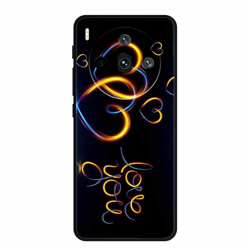 Sleek Black Silicone Fashion Phone Case – 6.78 Soft Back Cover
