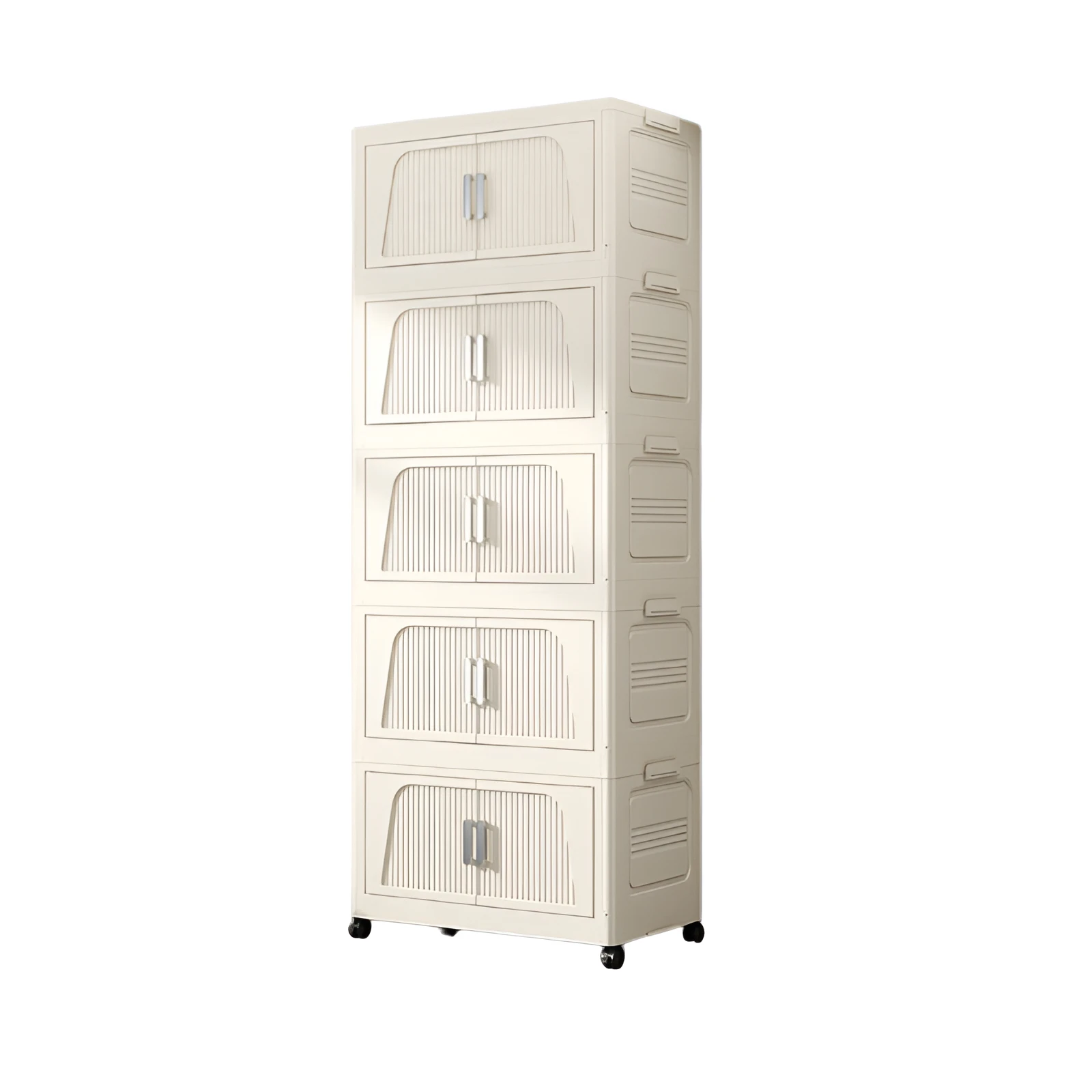Living Room multifunctional folding storage cabinet plastic storage closet free clutter cabinet Detachable household box