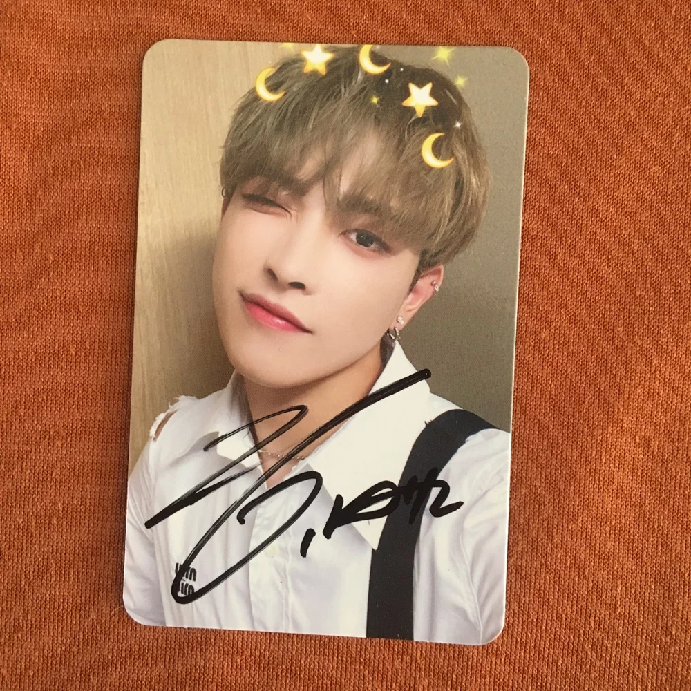 ateez ATEEZ ホンジュン 直筆サイン入り ポストカード ATEEZ ホンジュン ポップアップ 直筆サイン入りトレカ 運勢