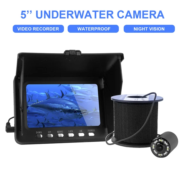 Fishfinder Con Telecamera Subacquea IP68 - Display 5 Pollici, Visione Notturna, 30m Cavo - Foto 8