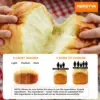 Size Bread Maker Machine Metal Material & Auto Nut Dispenser Bread Machine with Gluten Free White Wheat Rye French Pizza etc 5