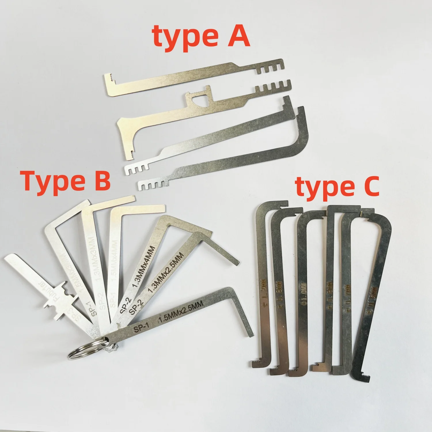 practical locksmith tool 6 pieces / kit replacement turning tool ...