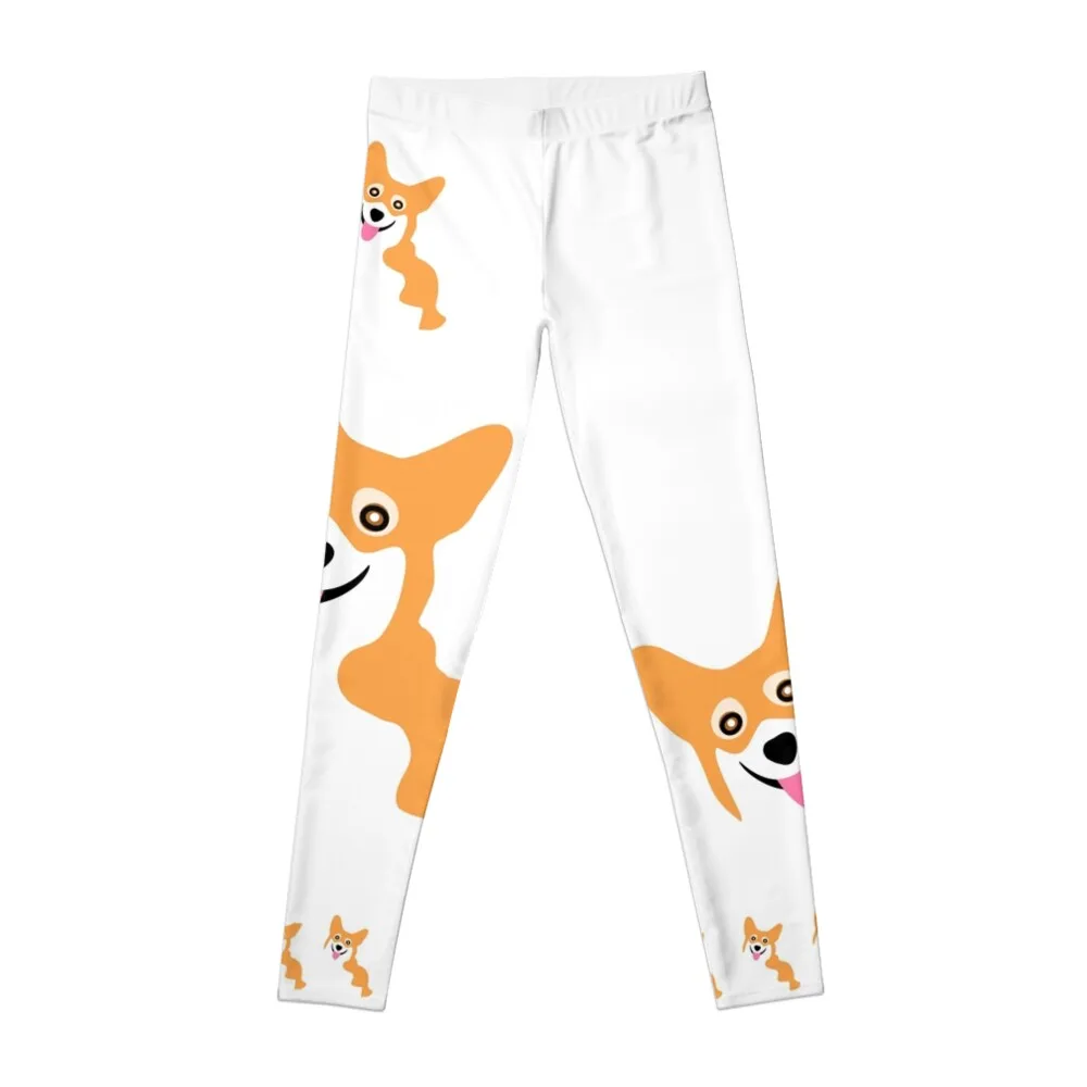 

Corgi Smile Leggings Tight fitting woman Women's sports Womens Leggings