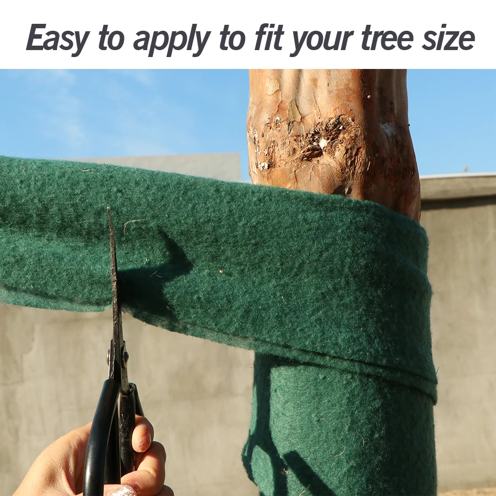 겨울용 나무 보호대 랩, 나무 줄기 가드, 관목 식물 동결 방지 붕대, 원단 천, 보온 보습 유지