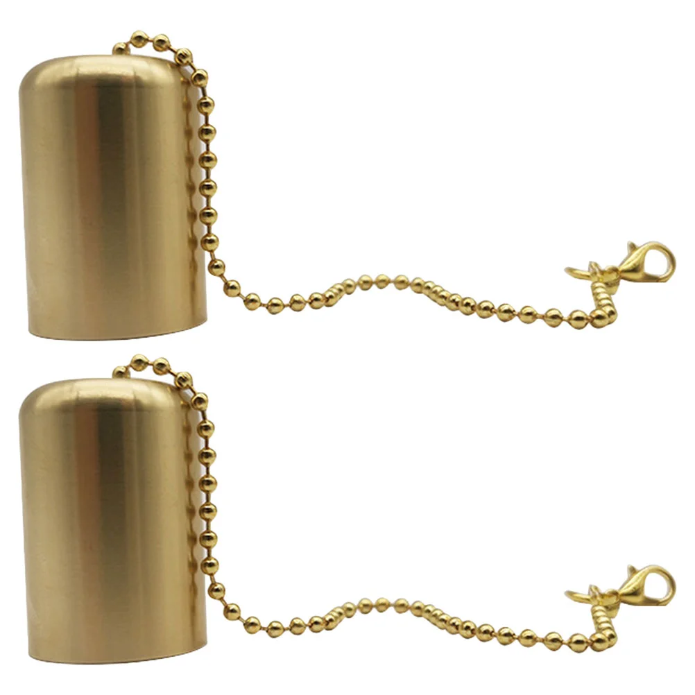 

2 Pcs Tool Snuffer Tool Gift for Lovers Brass Caps Extinguisher Small