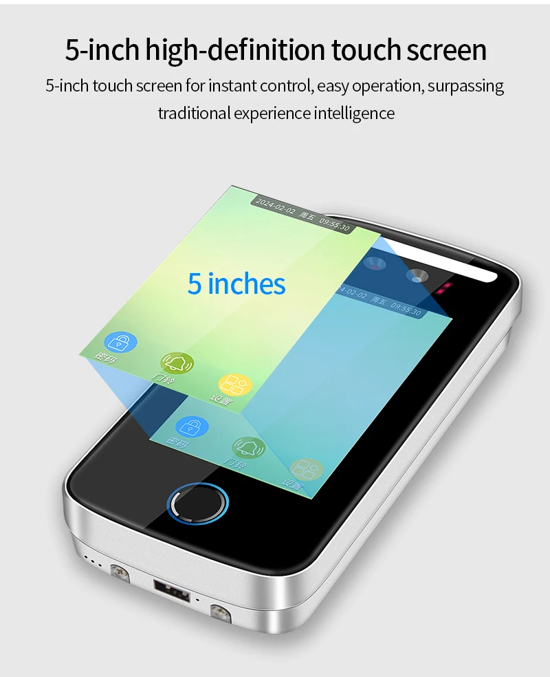 Tuya App Wifi AI Dynamic Face Recognition Reader Attendance Terminal 5000face TC