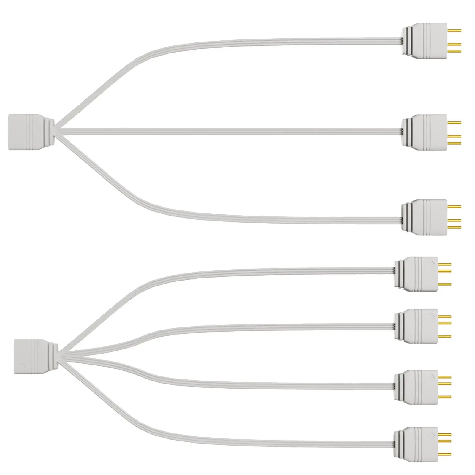 선풍기 팬 PC용 ARGB 스플리터 인터페이스 어댑터, 5V, 3 핀