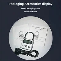 HEERAK Timer Padlock LCD Display Backlight Alloy 999 Hours Max Timing Super Long Standby Anti-addiction Electronic Backpack Lock - Image 5