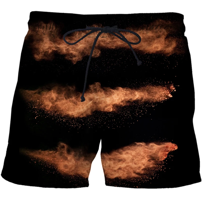 2022 Mens 3D printed beach shorts Speckled tie dye pattern loose shorts pants off white sports shorts high waist casual Swimsuit casual shorts