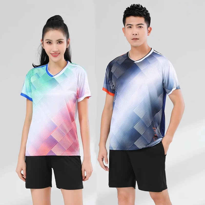 Women Men Tennis Shirts Shorts Child Badminton Uniform Table Tennis Set Short Sleeve Training Suit Kids Quick Dry Sportswear