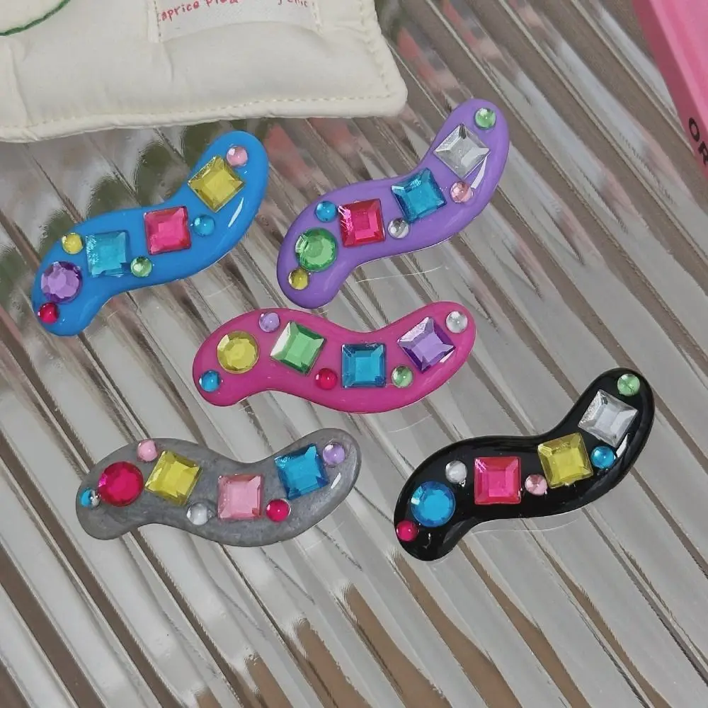 

Korean Style Y2K Duckbill Clip Exquisite Rhinestone Harajuku Dopamine curly Hair Clips Colorful Barrettes Girls