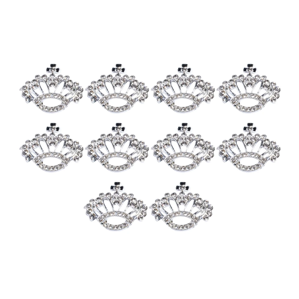 WEBEEDY 60 Pezzi Cristalli Strass A Forma Di Corona - Applicazioni Piatte Per Gioielli Fai Da Te E Decorazioni - 2