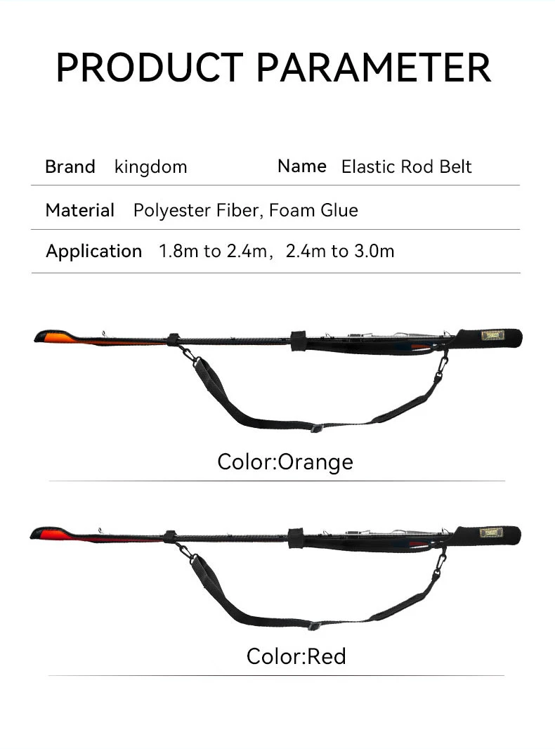Kingdom Spinning Angelruten 102 cm-152 cm Casting Rod Schutzseil Länge einstellbar für Schutzruten Kappe Pole Aufbewahrungstasche – Detail 5