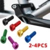 2-4X M5 Aluminum Alloy Cycling Water Bottle Holder Bolts Hex Socket Fixing Screw Bicycle Bottle Cage Screw MTB Bike Accessories 2