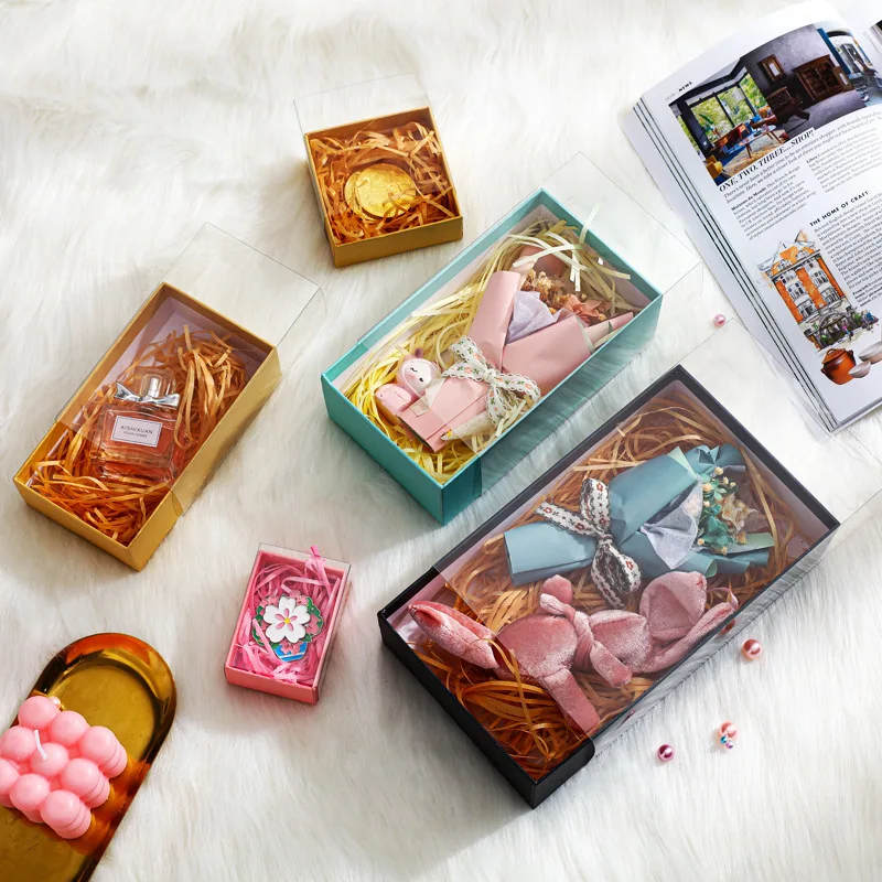 5PC Transparent Slide Drawer Box for Mini Crafts, Jewelry, Watches, Perfume or Small Gi... - SKU TSBD1047 - UGI Packaging