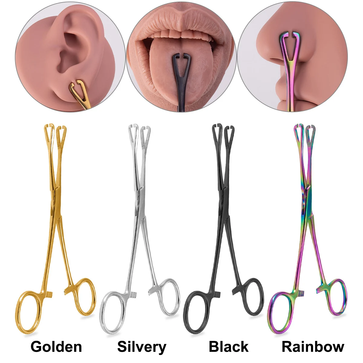 Body piercing forceps tool 1pc