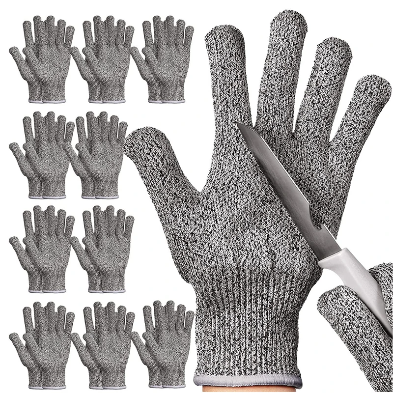 4 Size Safety Cutresistant Gloves Reusable Anticut Level Work Garden