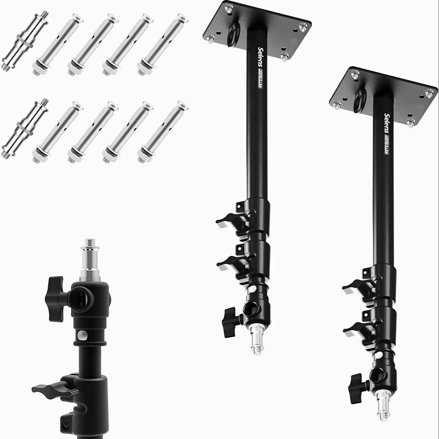 Description Picture 2 of itemCamera Wall Ceiling Boom Arm Mount Light Stand Telescopic Bracket With 1/4" 3/8" Thread For DSLR Video Strobe Flash Ring Light