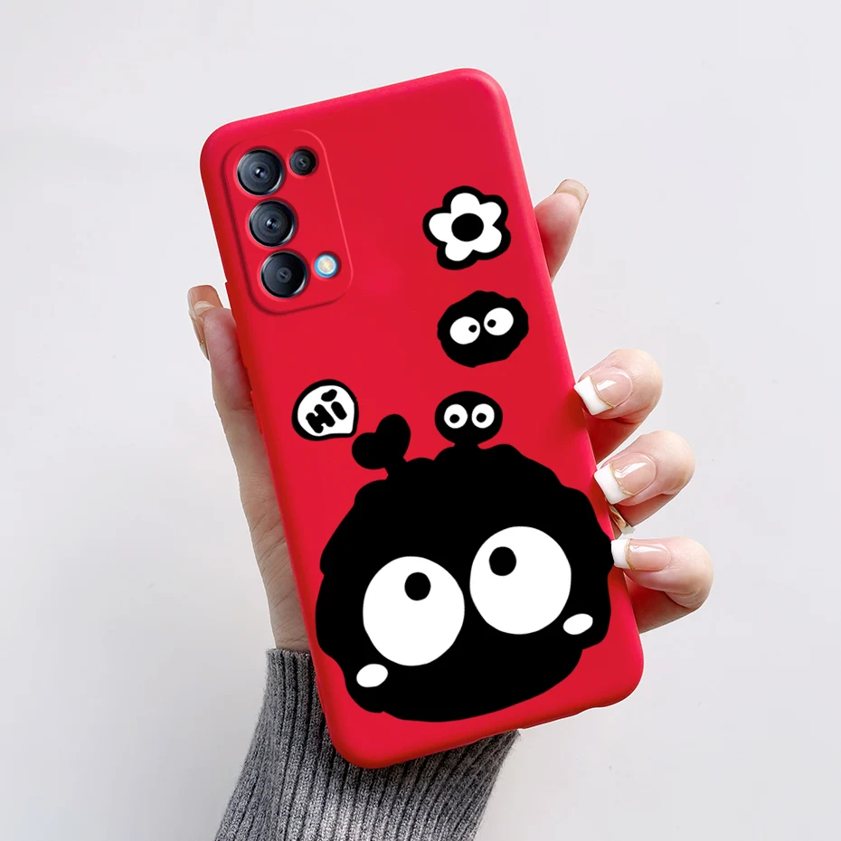 Cute Bear Cartoon Frog Silicone Soft Cover for OPPO Reno5/Reno5 Pro 5G