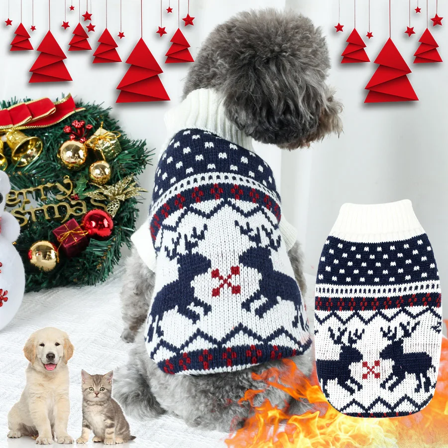 Reindeer Christmas Pet Sweater 1