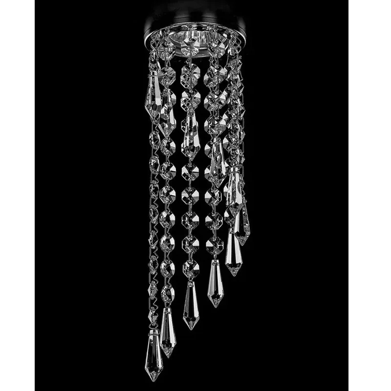 LED Chandelier D85mm LED K9 Crystal Chandeliers sitting room corridor kitchen bathroom bedroom study and the balcony Lights