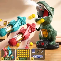 Kid Dinosaur Shooting Transporter Truck Tyrannosaurus Rex Ball Soft Bullet Gun Parent Child Interactive Puzzle Outdoor Sport Toy