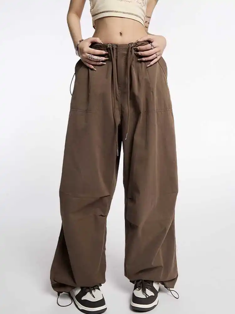 Women's Baggy Parachute Pants Oversize Cargo Pants Harajuku
