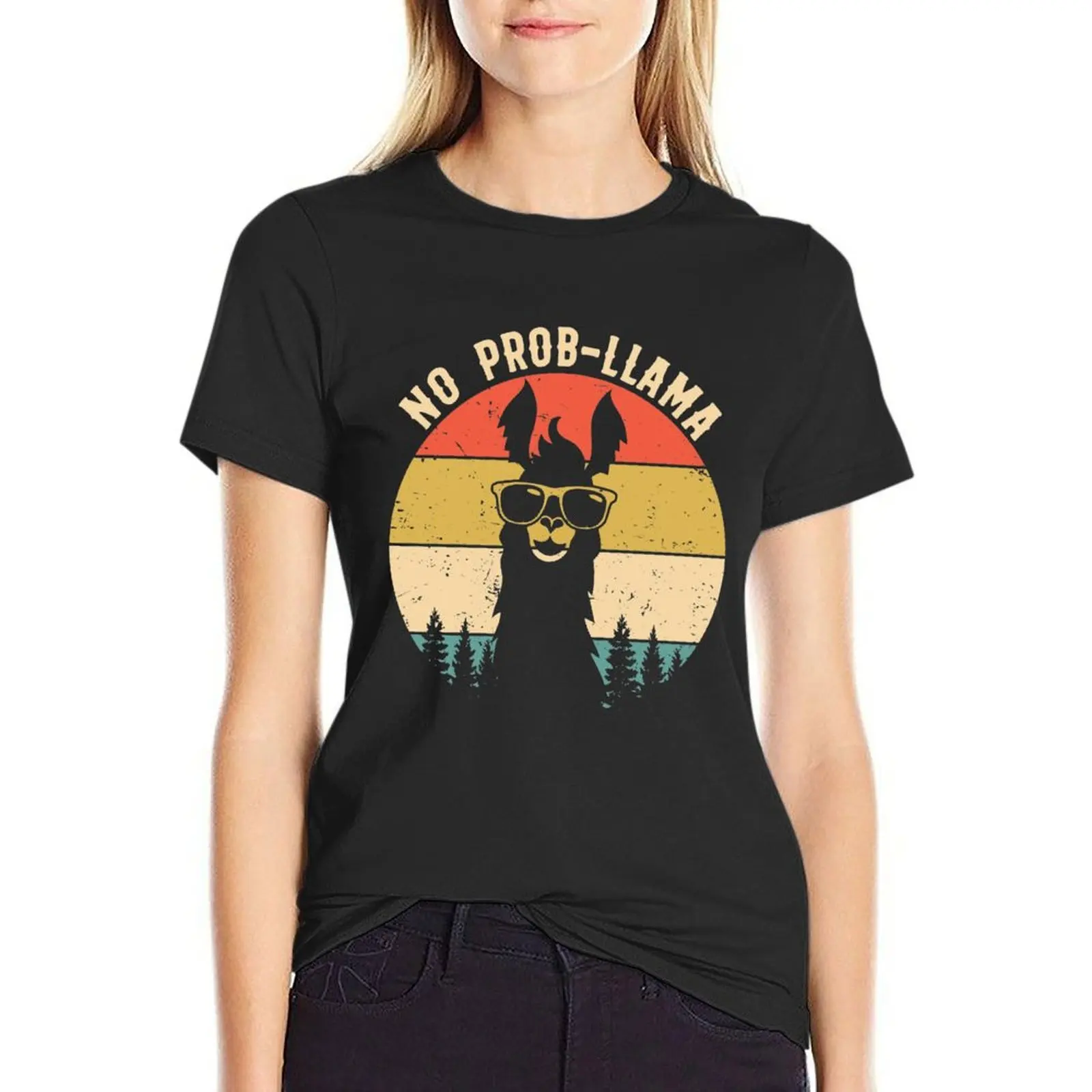 

No Prob-LLama T-Shirt new edition t shirts for Women Womens clothing