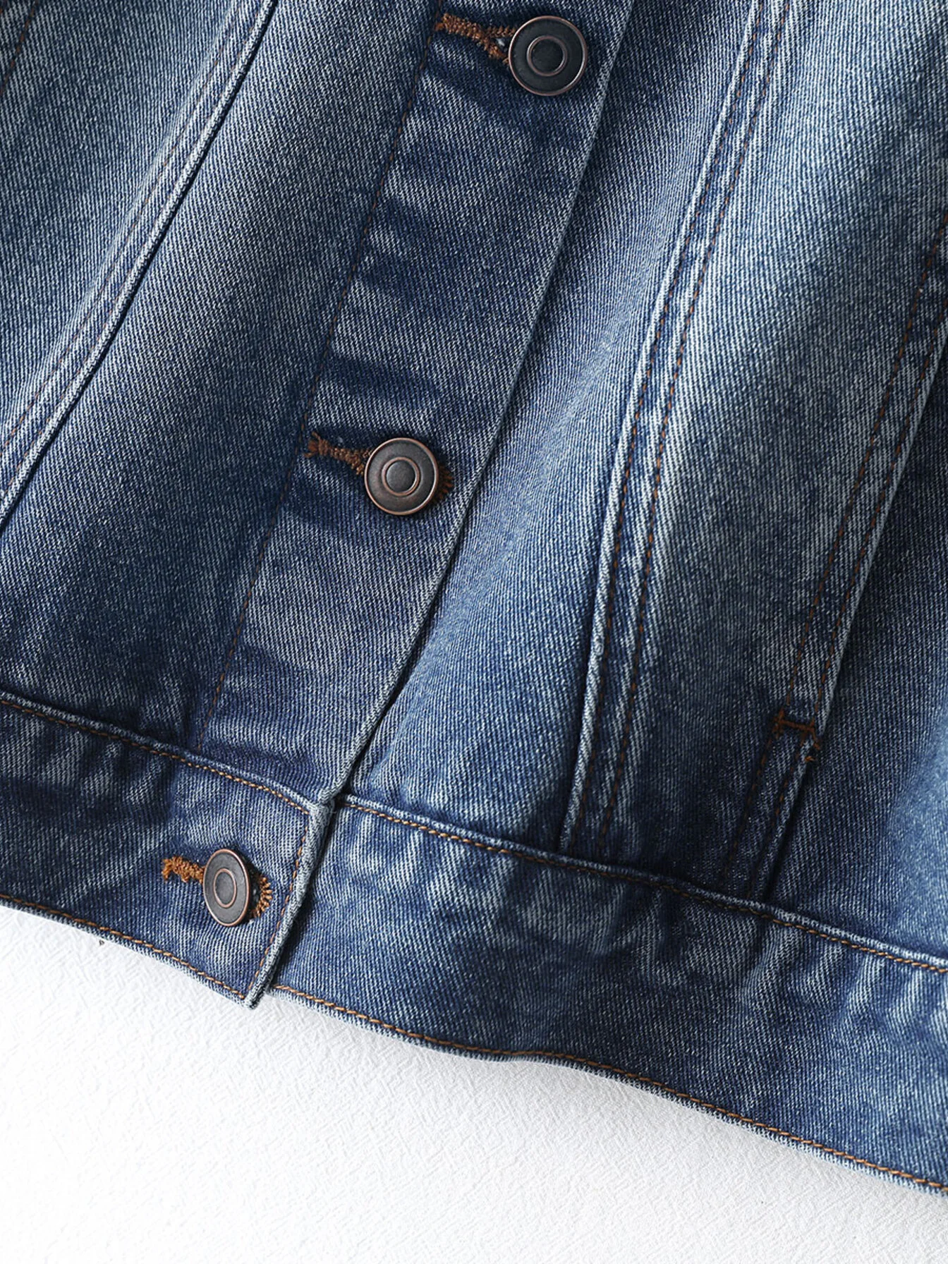 Women's vintage washed denim waistcoat jacket 2024 spring summer new female nostalgia retro hundred waistcoats