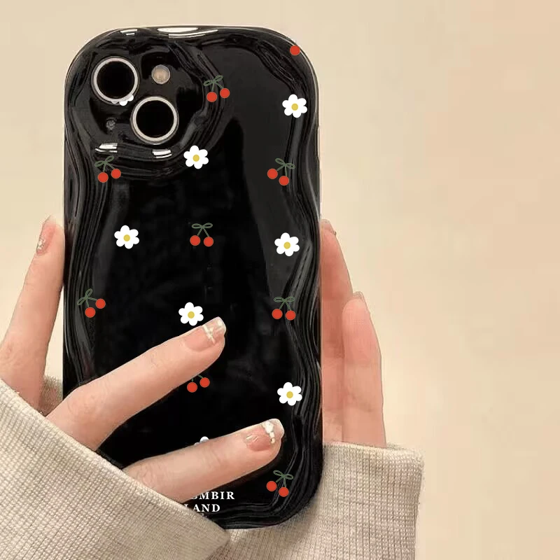 Floral Charm Bracelet Phone Case with Chain