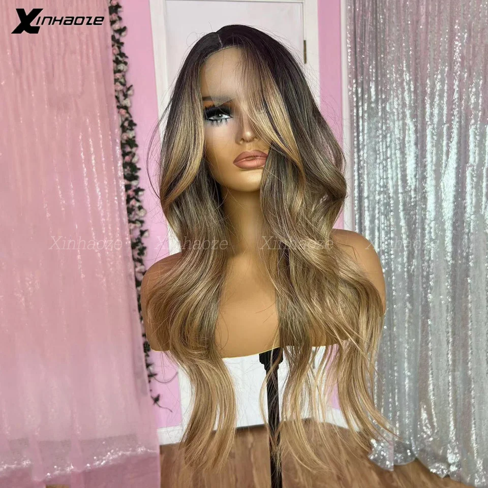 1B 27 Colored 13x6 Lace Frontal Wig Body Wave Hair 5x5 Closure Wig For Black Women Highlight Blonde Pre-Plucked Silk Top Wigs