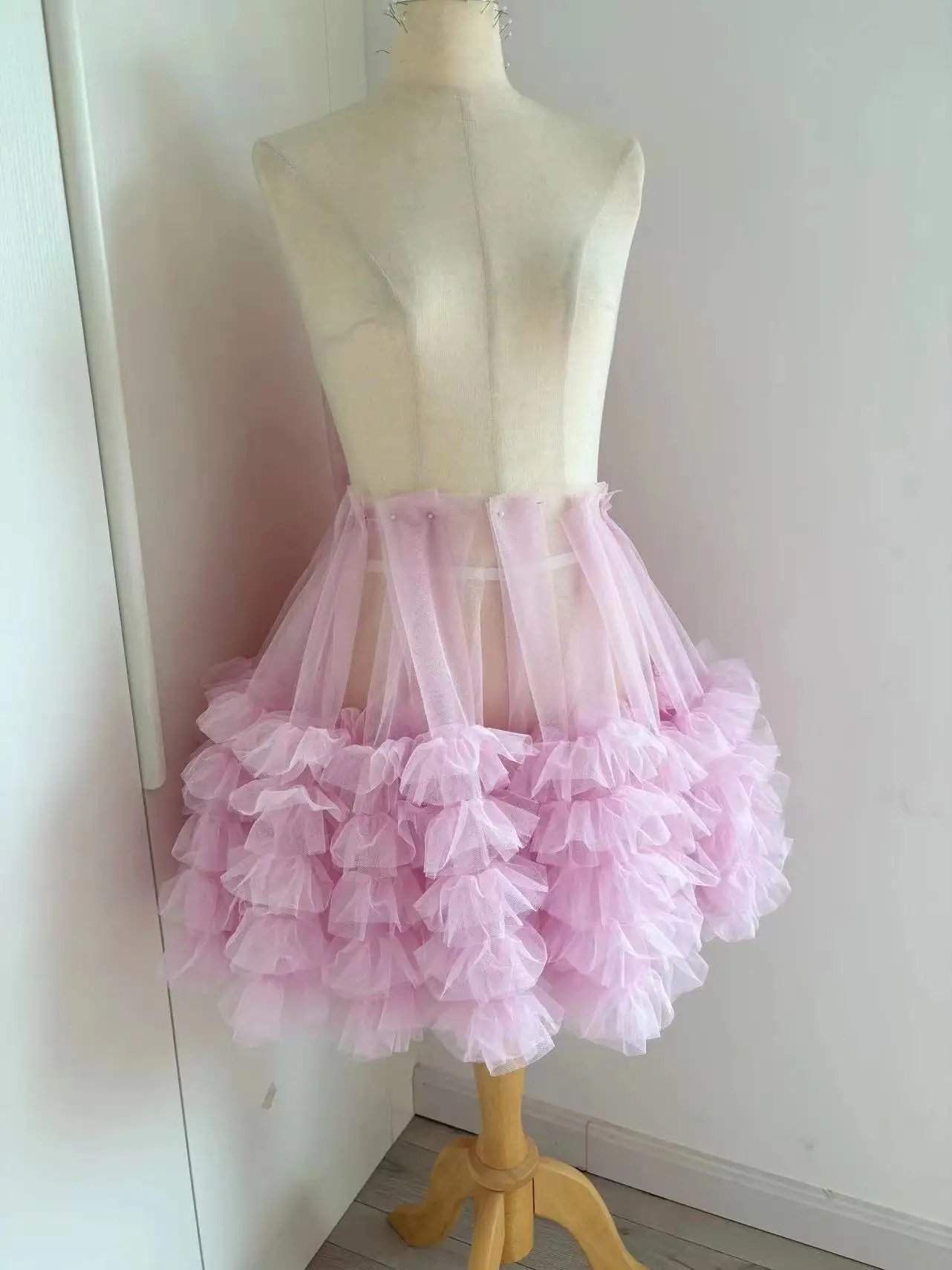 

1 ярд, розовая Тюлевая кружевная плиссированная сетка с оборками для платья для девочек, кутюр, украшение торта, одежда «сделай сам», Ширина 25 см