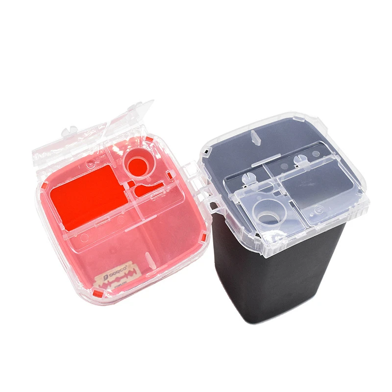 Professional Salon Waste Storage Box - Hairdressing & Eyebrow Trimmer Disposal Container