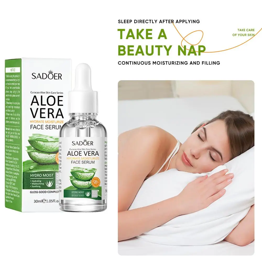 Aloe Vera Moisturizing face Essence Brightening Hydrating Essence Soothing face Care beauty skincare 3