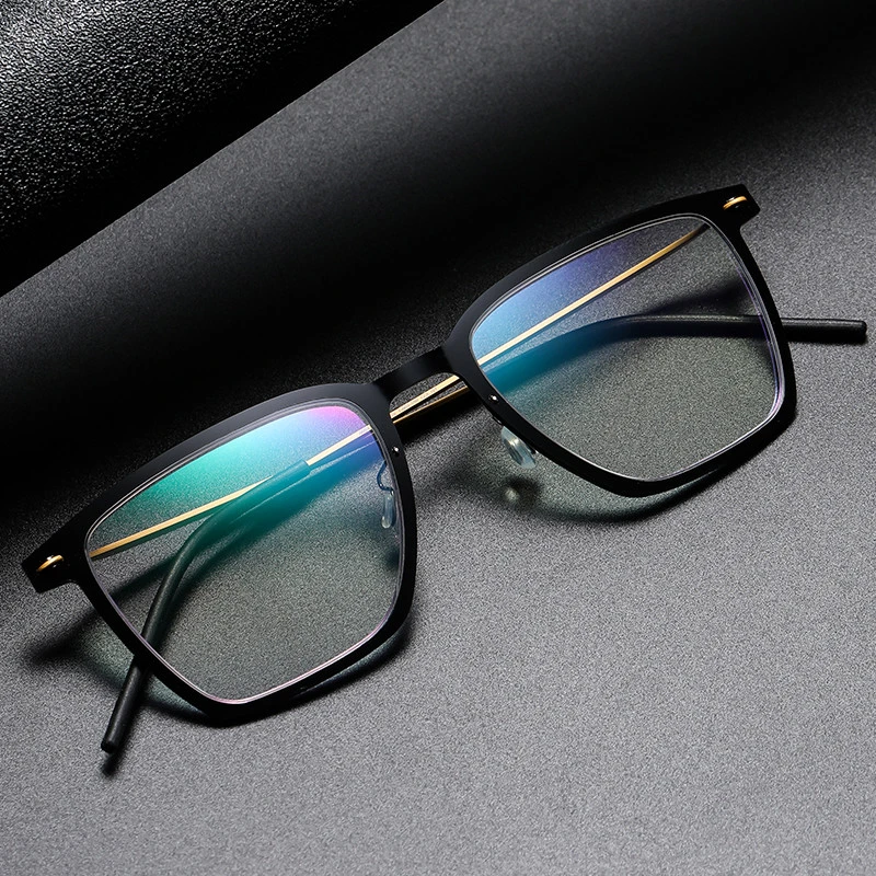 

Fashion Square Denmark Linde 6554 Titanium No Screw Korea Glasses Frames Optical Ultra-light Frame For Men Women