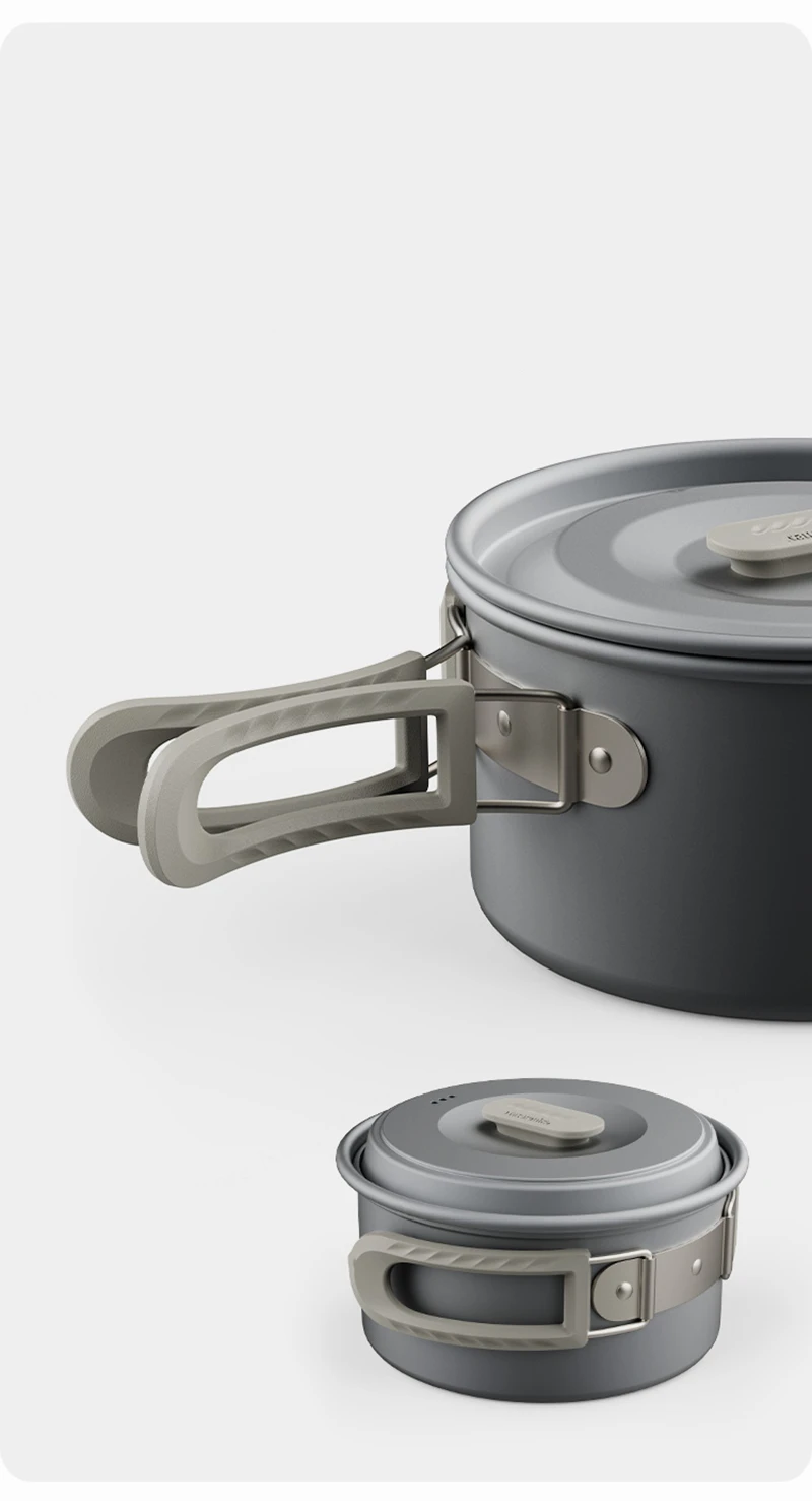Naturehike Camping Cookware Set Tableware Kit Cooking Water Kettle Pan Travel Cutlery Utensils Outdoor Hiking Picnic Pot