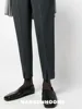 Miyake Pleated Men Pencil Pants High Waist Homme Causal Men's Casual Pants 3